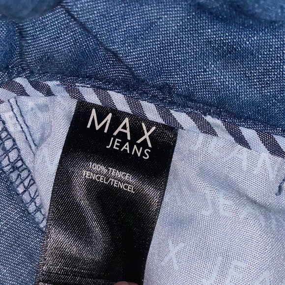 cute blue Jean denim shorts flowey formal y2k bottoms festival rich girl vibes - Picture 10 of 12